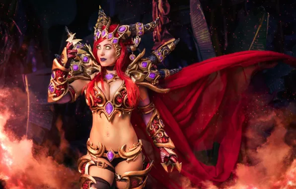 Girls, makeup, costume, beauty, WOW, sexy, makeup, cosplay