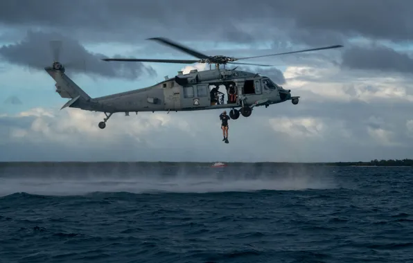 Picture Helicopter, GUAM, Multi-purpose helicopter, Helicopter Naval Combat Squadron, Guam, HSC-23, Search and rescue exercises, MH-60S …