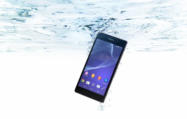 Picture Water, Bubbles, Sony, Water, Xperia, Smartphone, Smartphone, Waterproof