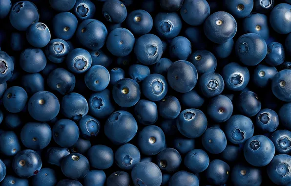 Berries, harvest, blueberries, a lot, blueberries, AI art, neural network