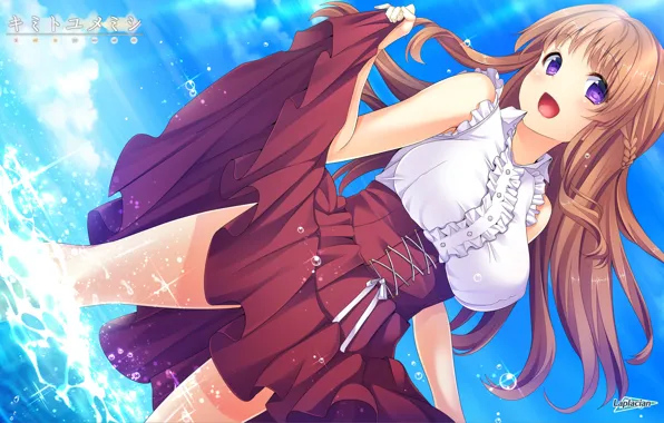 Water, Girl, Summer, Skirt, kimi to yumemishi
