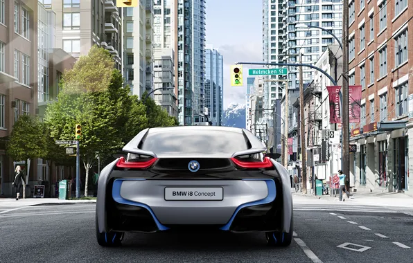 Concept, the city, street, BMW
