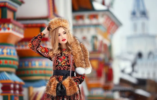 Snowflakes, hat, makeup, dress, hairstyle, blonde, outfit, belt