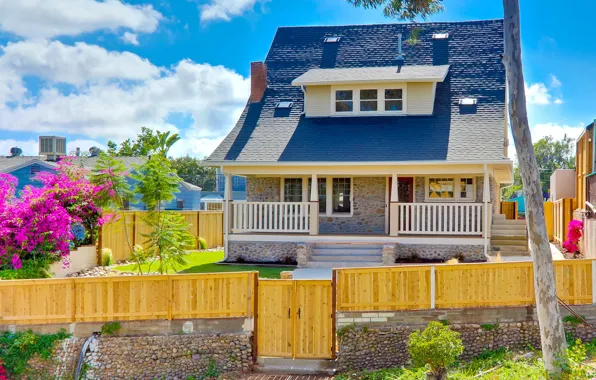 The city, style, architecture, cottage, exterior