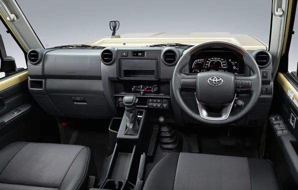 Interior, the wheel, SUV, Toyota, the instrument panel, Toyota, Kruzak, Land Cruiser