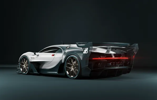 Machine, Bugatti, Supercar, Rendering, Sports car, Bugatti Chiron, Transport & Vehicles, by Damian Bilinski