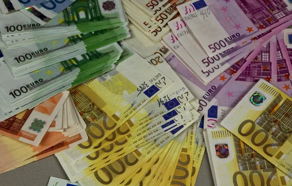 Picture money, Euro, currency, bills, euro