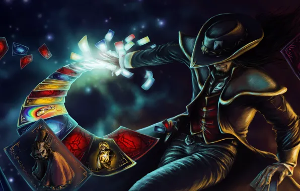 Card, man, League of Legends, League Of Legends