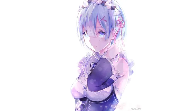 Girl, art, REM, Re: Zero Kara Hajime Chip Isek Or Seikatsu