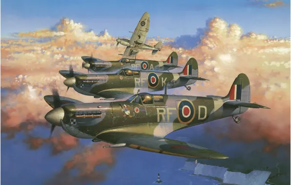 UK, Spitfire, the second world war, Supermarine, Jaroslaw Wrobel, Mk.Vb