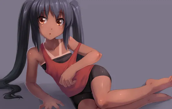 Look, girl, K-On, Azusa, with tails