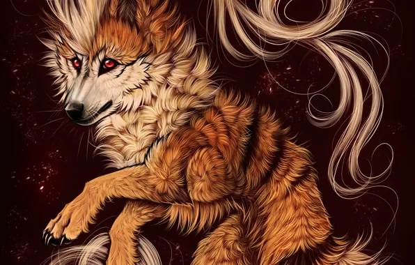 Background, wolf, art, mane, myarukawolf, by myarukawolf