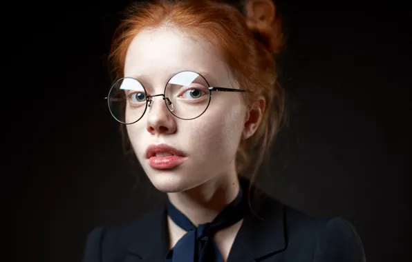 Portrait, glasses, Alexander Vinogradov, Catherine Jasnogorodska, Alexander Vinogradov