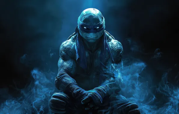 Look, Teenage mutant ninja turtles, Leonardo, muscles, Teenage Mutant Ninja Turtles, biceps