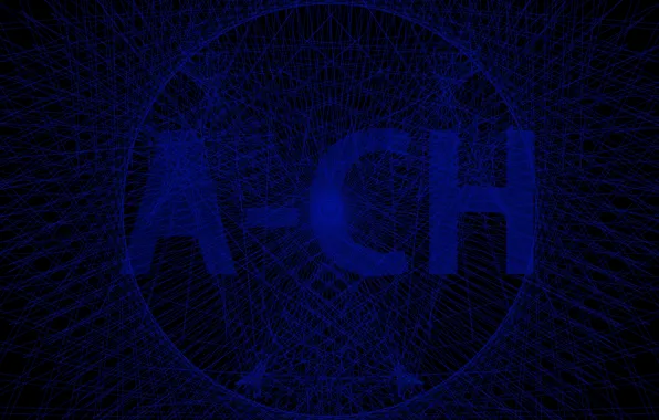 Picture blue, network, logo, ACH