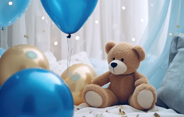 Balls, lights, balloons, holiday, gift, balls, toy, Shine