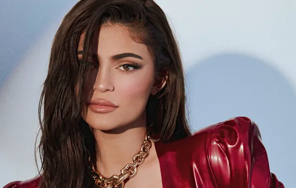 Beauty, model, beauty, charm, Kylie Jenner, charm, gold chain, American model