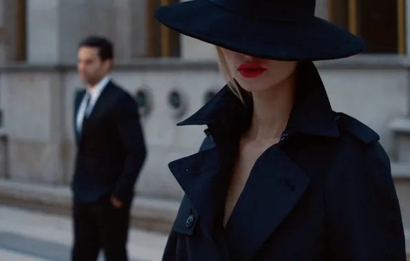 Girl, love, hat, male, the subject