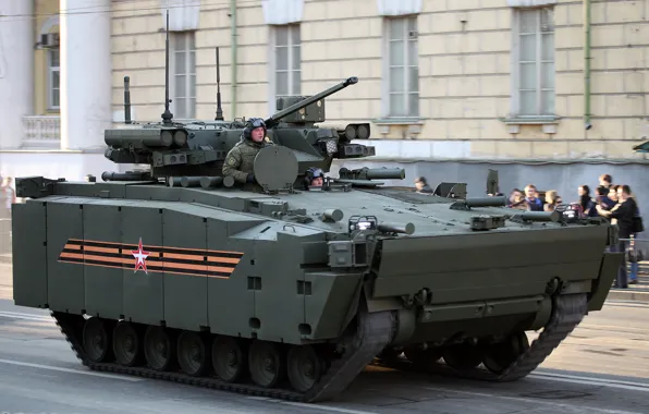 Moscow, BMP, Victory Parade, May 9, Kurganets-25, Rehearsal