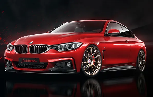 Picture BMW, red, Coupe, front, 4 Series, F32, 435i