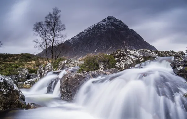 Landscape, mountains, river
