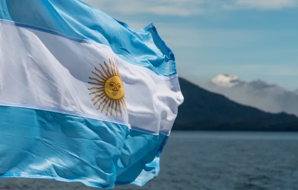 Argentina, flag, Patagonia