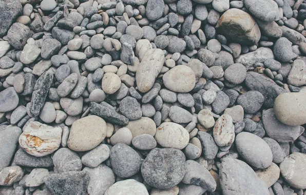 Pebbles, stones, a lot