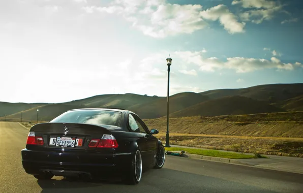 Picture tuning, BMW, BMW, black, black, tuning, E46