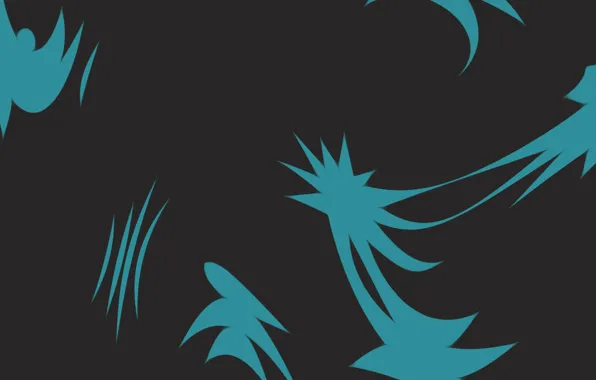 Abstraction, the dark background, flat, grey background, figure, blue accent