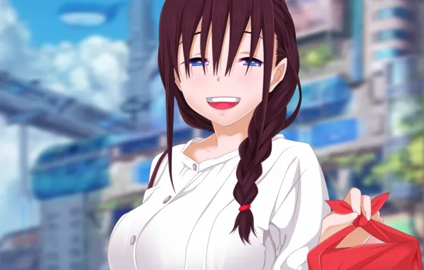 Picture anime, manga, oppai, bishojo, seifuku, japonese, by parokas, Getsuyoubi no Tawawa
