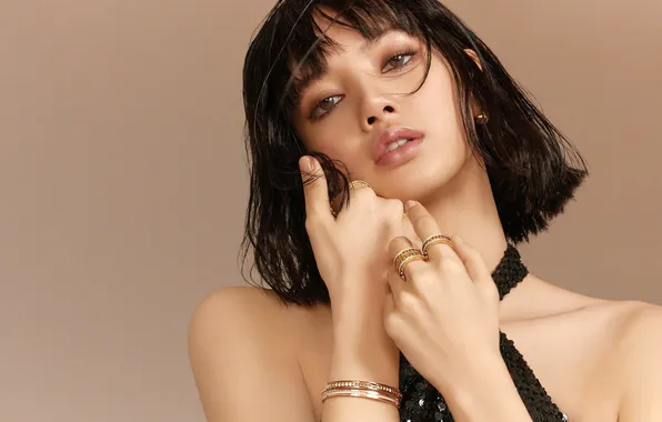 Lisa, Portrait, Blackpink, Vogue Korea, Pastel brown