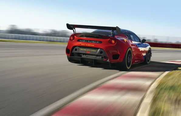 Lotus, rear view, Evora, 2019, GT4 Concept