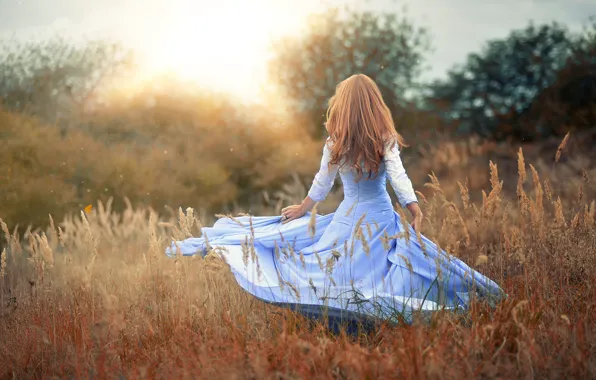 Girl, nature, dress, magical, Miss Froggi