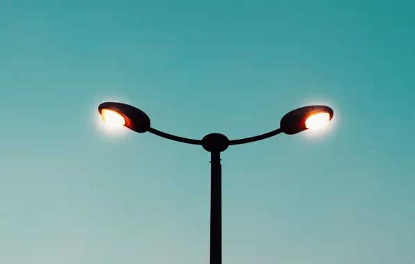 The sky, light, lamp, minimalism, lighting, lantern