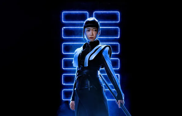 Girl, fiction, black background, action, poster, Snake Eyes: G.I. Joe Origins, Haruka Abe, G. I. …