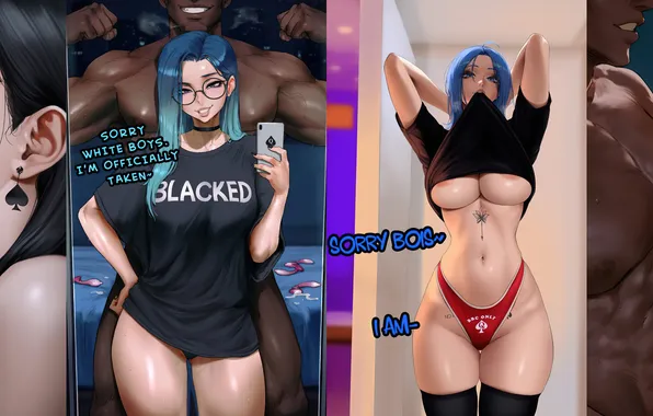 Sexy babe, Nobara Kugisaki, Blacked, i was art, rule 34