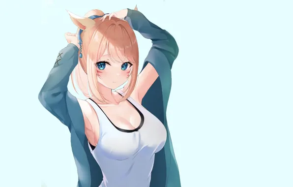 Girl, sexy, Anime, boobs, pretty, hair, breasts, Babe