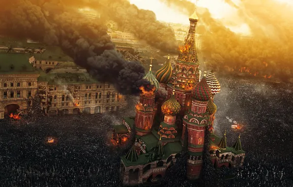 The city, Moscow, War of the worlds, World War Z