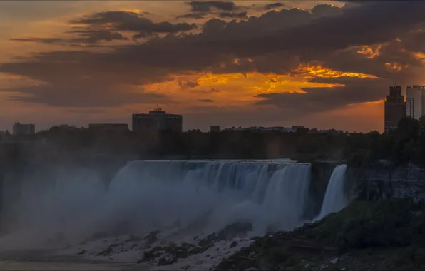 Nature, Canada, USA, USA, Niagara falls, Canada, nature, waterfall