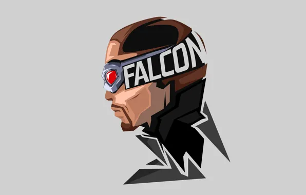 Background, the inscription, vector, glasses, Marvel, comic, Falcon