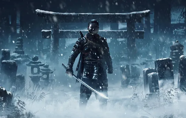 Picture PlayStation 4, Sucker Punch Productions, Jin, Sony Interactive Entertainment, Ghost of Tsushima