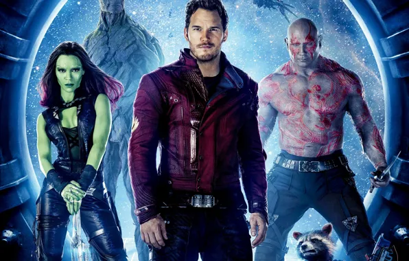 Picture rocket, Guardians Of The Galaxy, Star-Lord, Guardians of the Galaxy, groot, drax, gamora