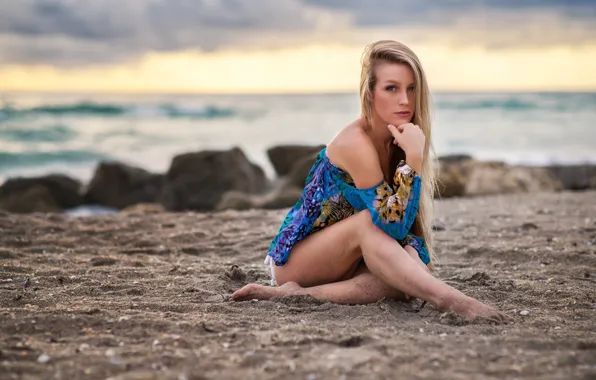 Sea, look, model, legs