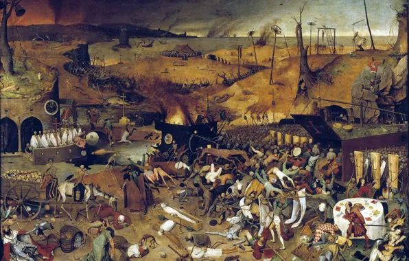 Music, gold, trap, corpses, skeletons, painting, coffins, backgammon