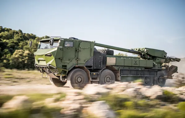 France, 155 mm, Self-propelled howitzer, Self-propelled artillery, Self propelled howitzer, Caesar 8x8 Nexter