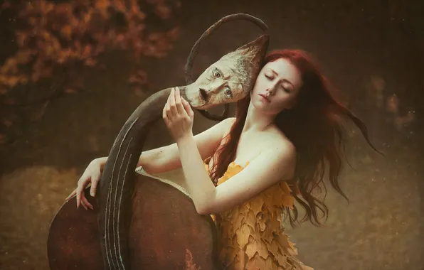 Look, girl, nature, style, the game, cosplay, smiley, bass