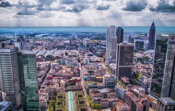 The city, panorama, Frankfurt am main, Frankfurt am Main
