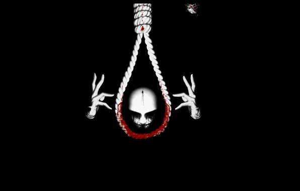 You're suffocating me: hand holding hangman's noose around red heart on red  background, concept of fatal attraction Stock Photo - Alamy