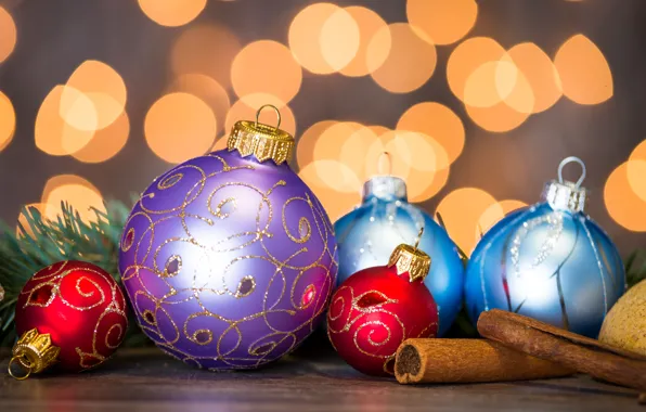 Decoration, balls, toys, New Year, Christmas, happy, Christmas, balls