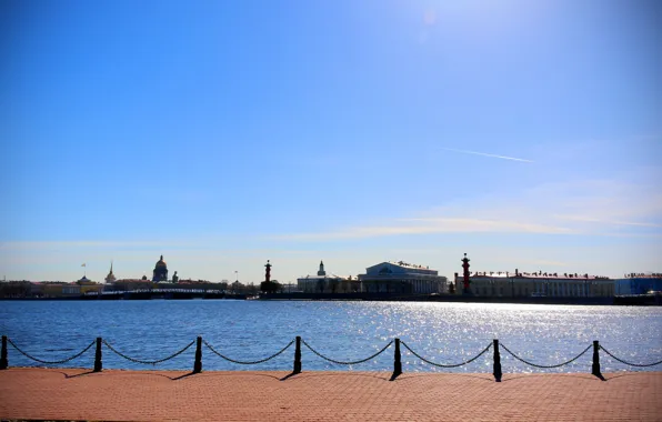 Picture the sun, Saint Petersburg, Saint-Petersburg, Neva, Nevskaya panorama